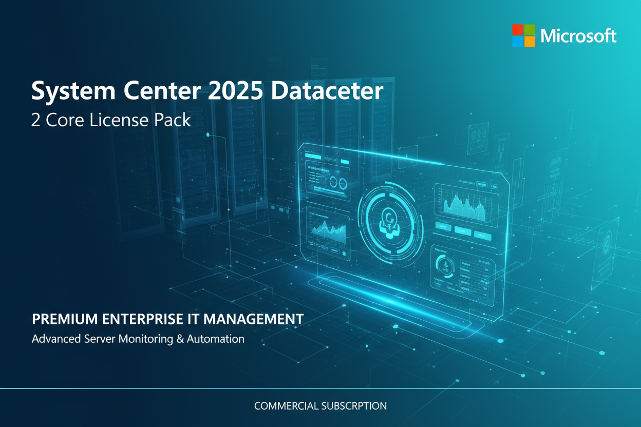 System Center 2025 Datacenter - 2 Core License Pack Commercial Software Subscription