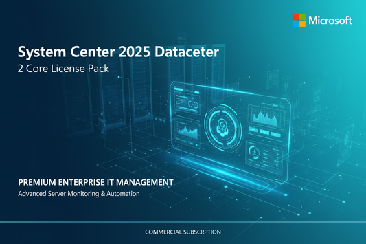 System Center 2025 Datacenter - 2 Core License Pack Commercial Software Subscription