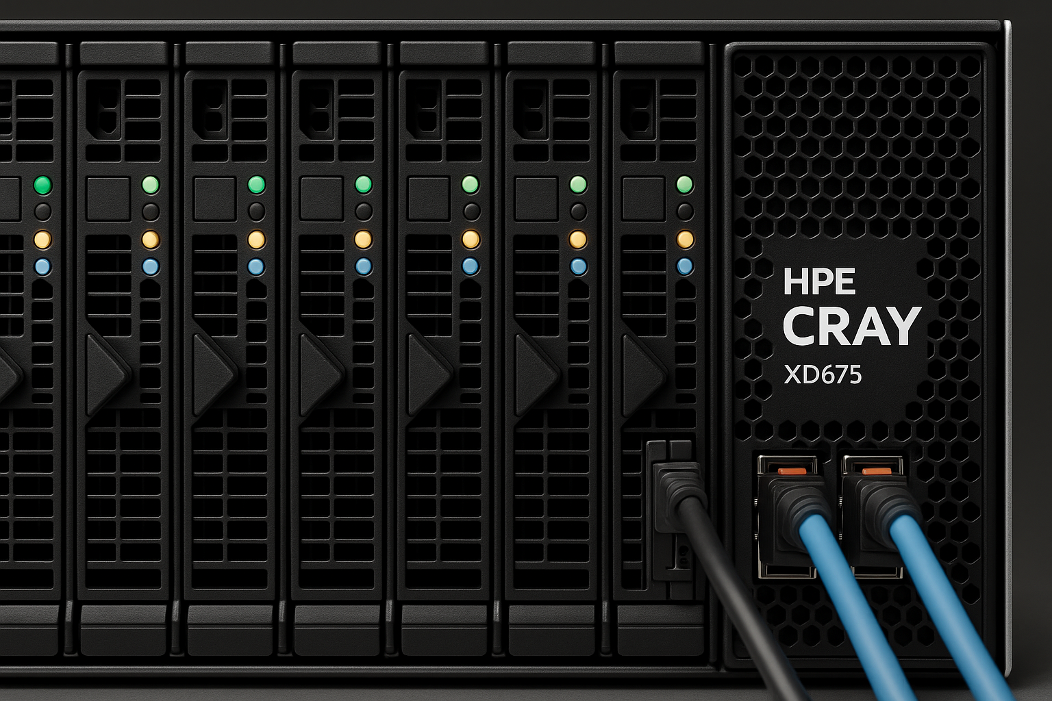 HPE Cray XD675 Close-up