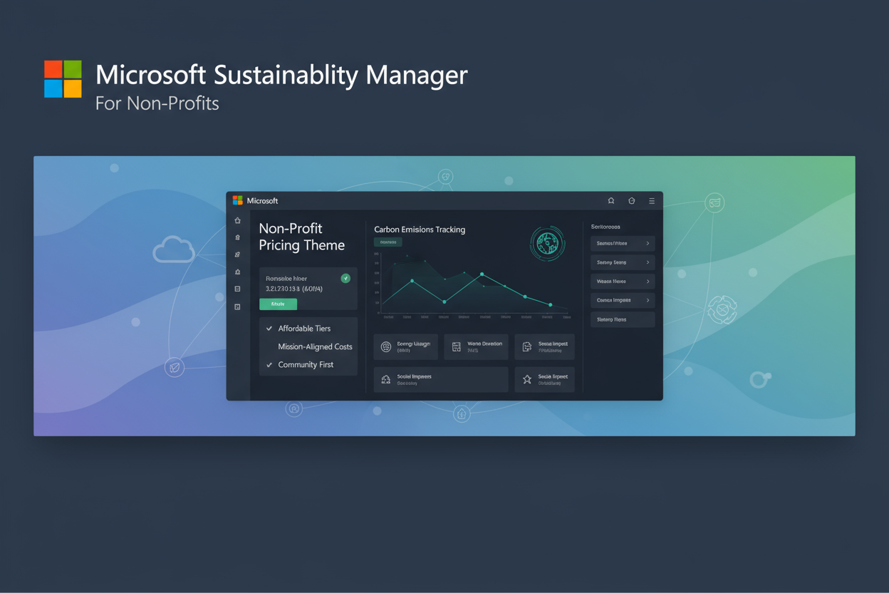 (NCE) Microsoft Sustainability Manager (Non-Profit Pricing)