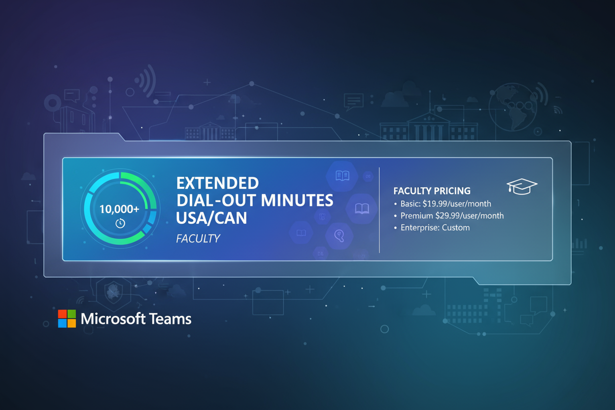 Extended Dial-out Minutes to USA/CAN for faculty