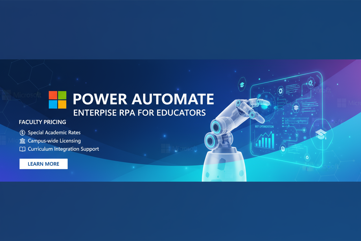 Power Automate hosted RPA for Faculty