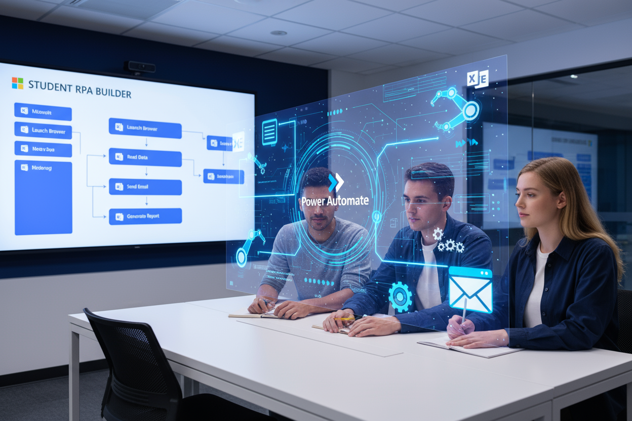 Power Automate hosted RPA for Students