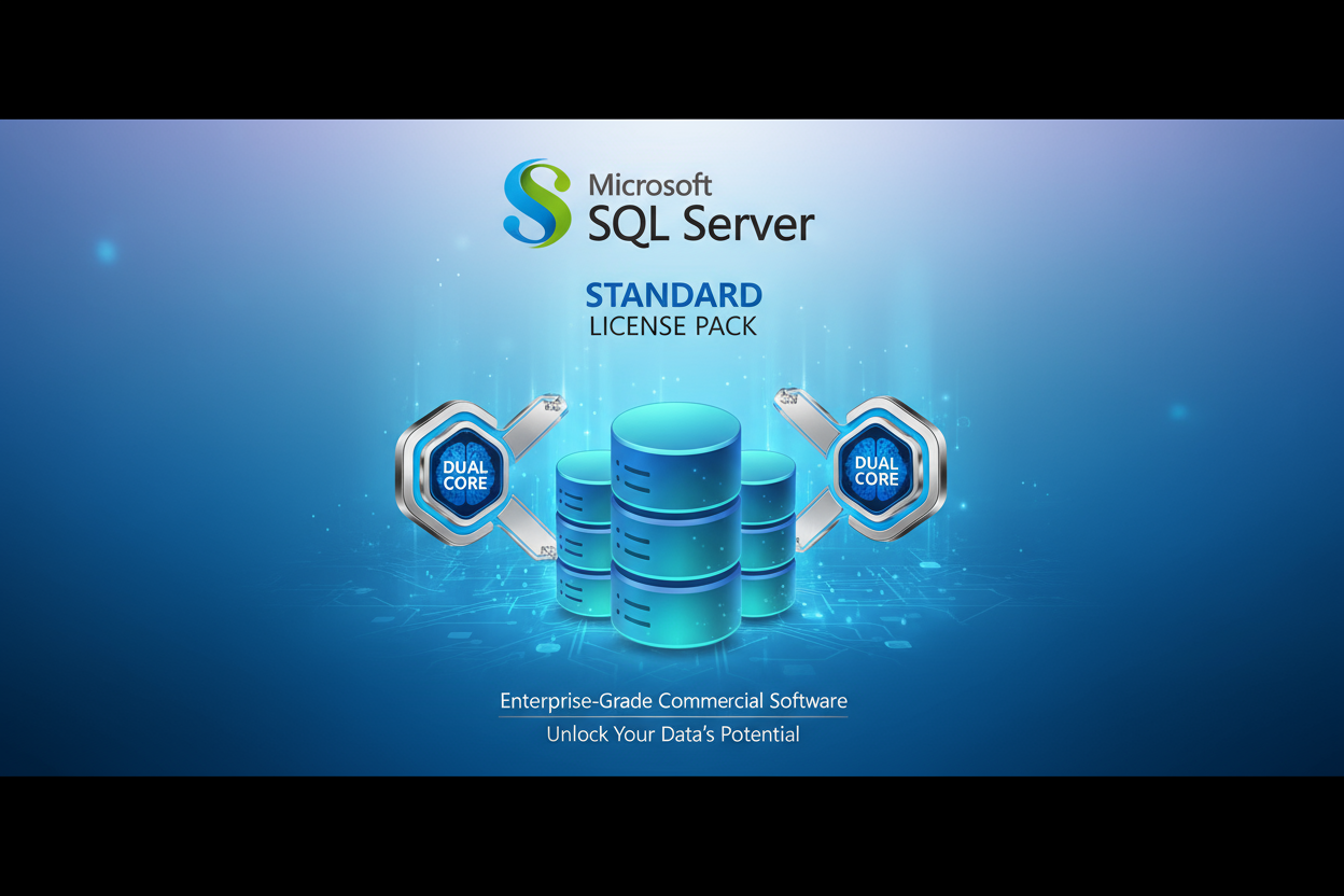 SQL Server Standard - 2 Core License Pack Commercial Software Subscription