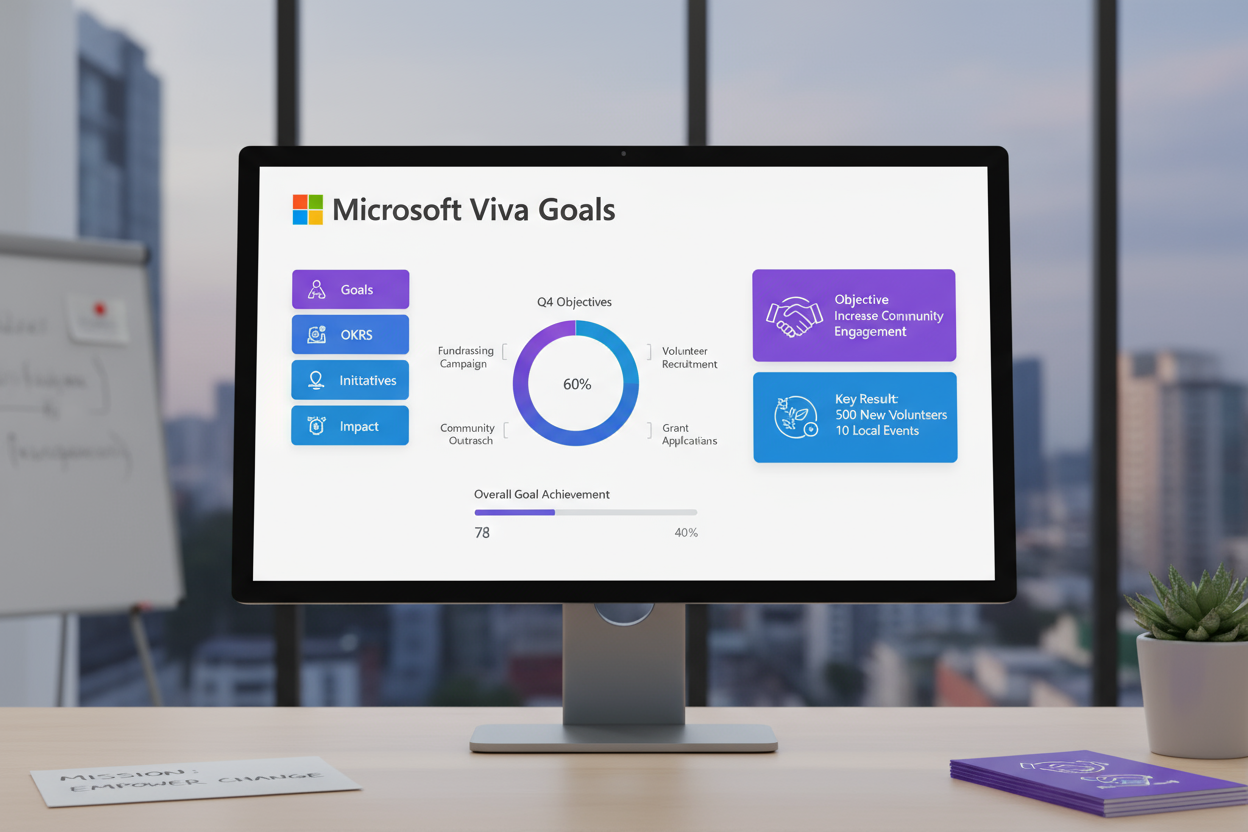 Microsoft Viva Goals (Nonprofit Staff Pricing)