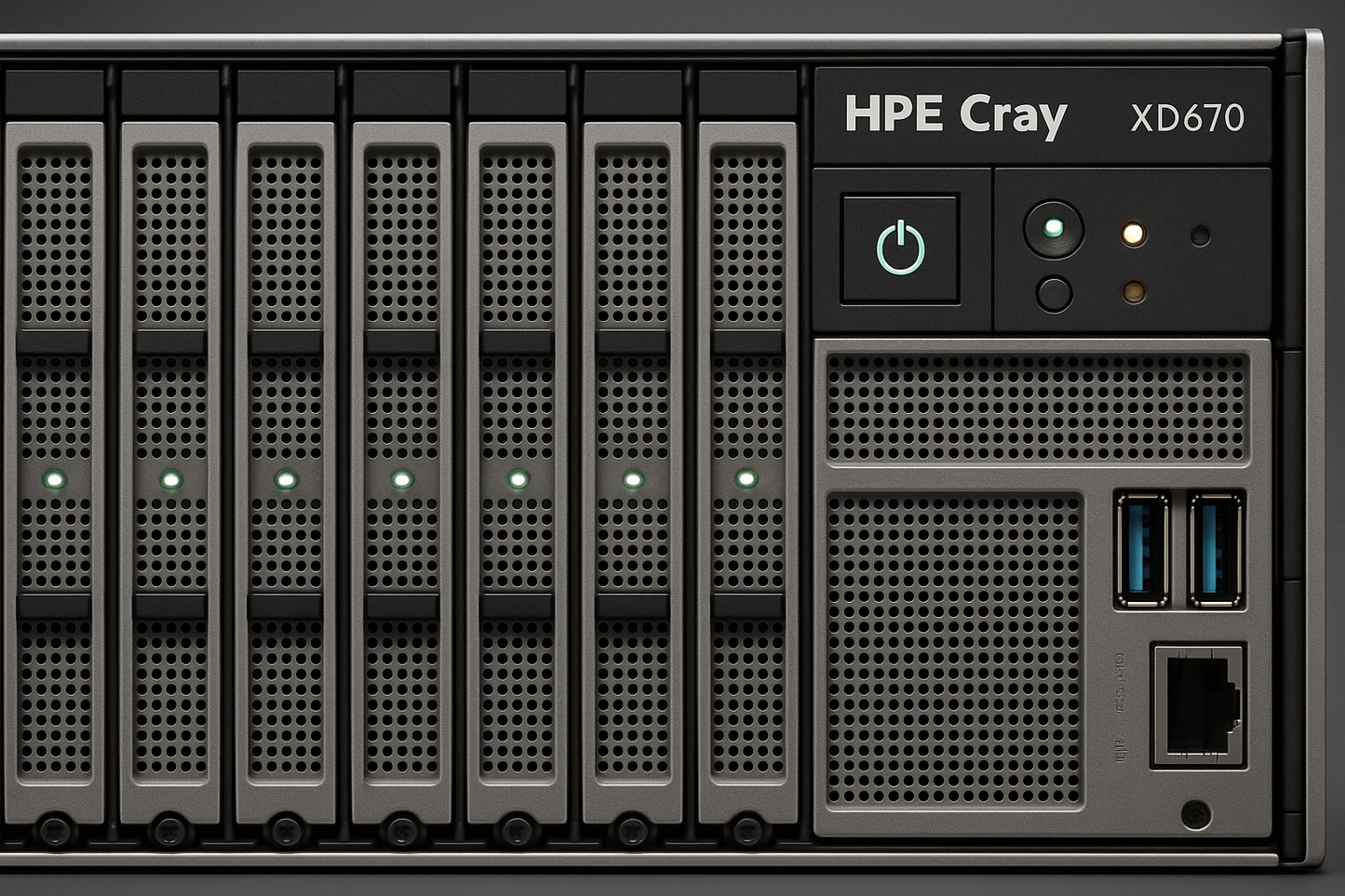 HPE Cray XD670 Close-up