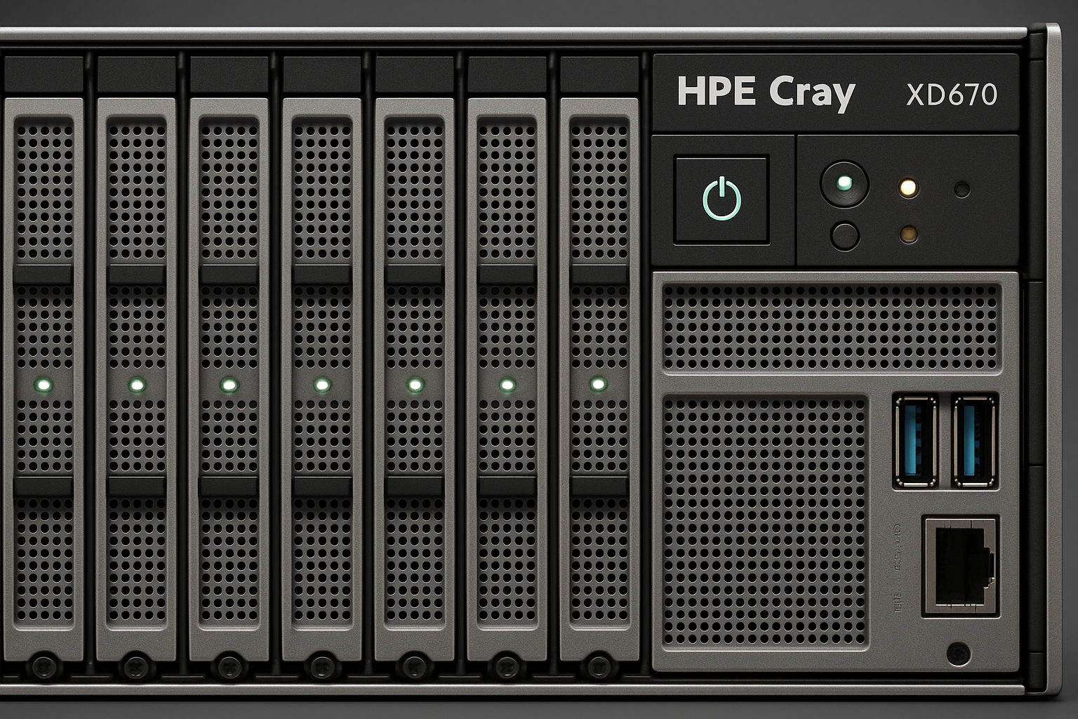HPE Cray XD670 Close-up