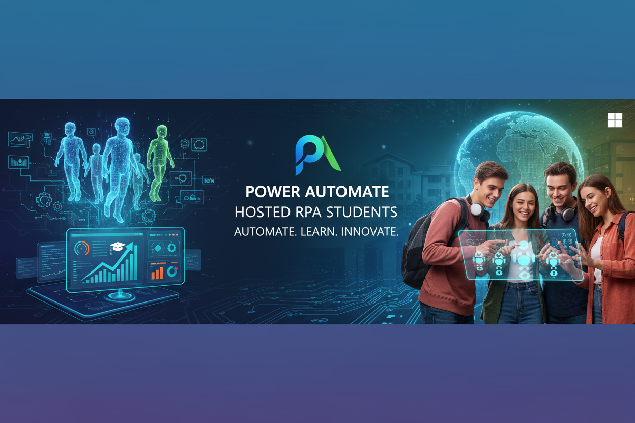 Power Automate hosted RPA for Students