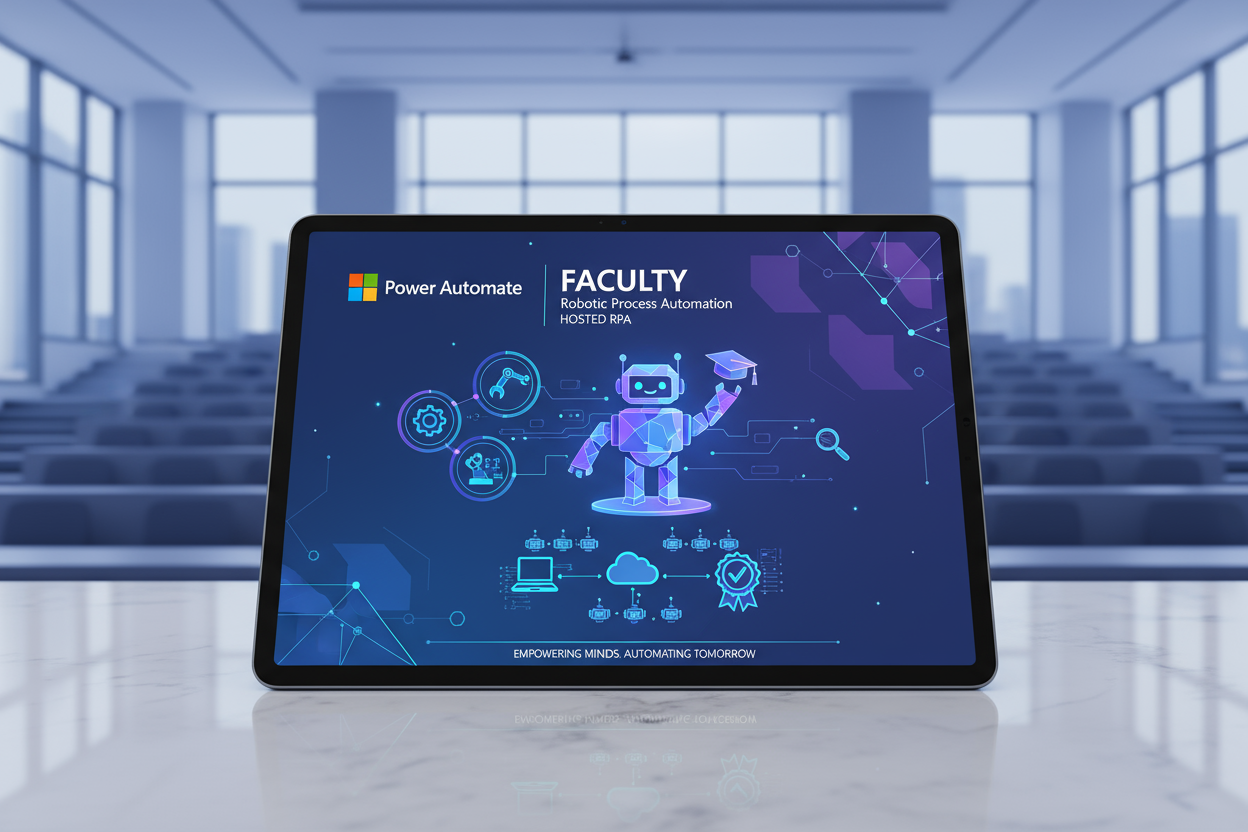Power Automate hosted RPA for Faculty